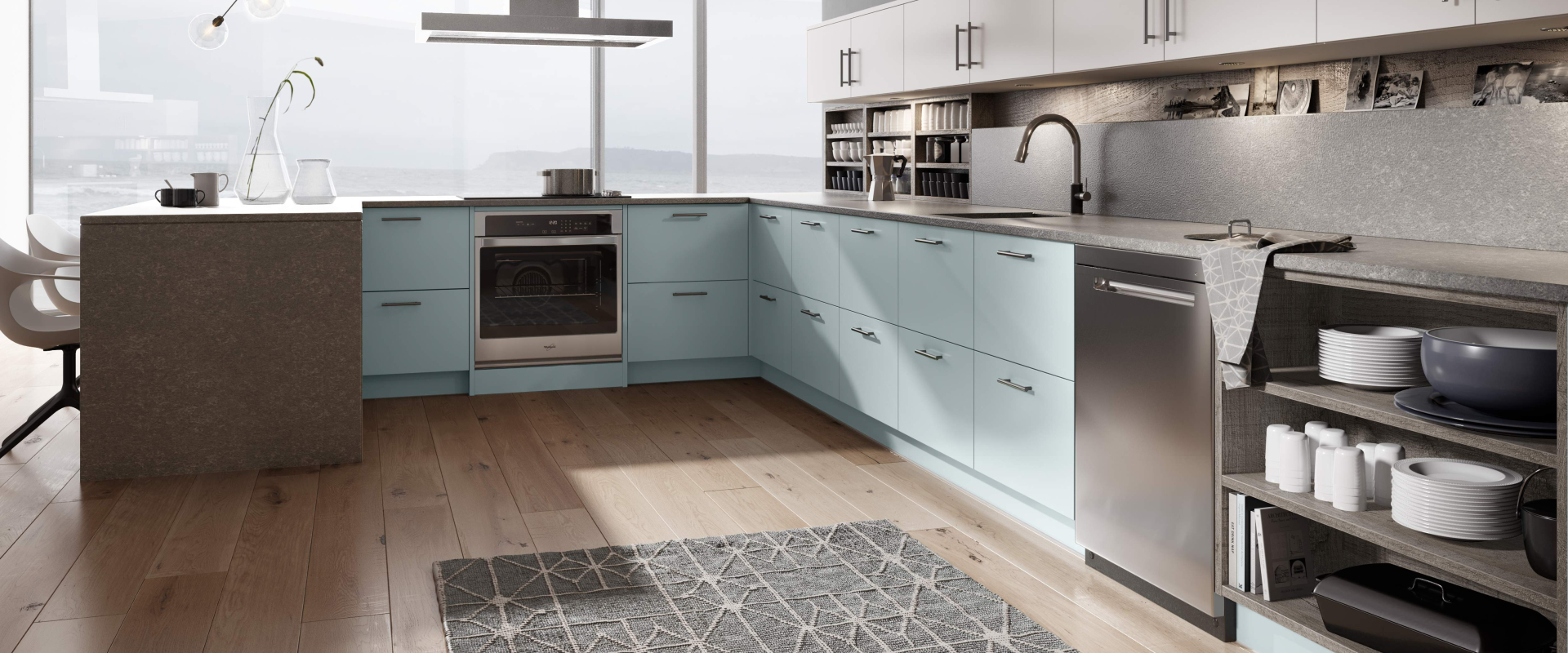 Ultra Kitchen in Cloud Blue