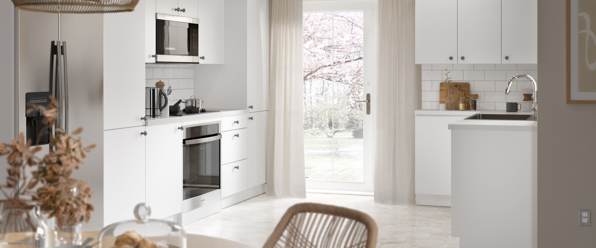 Slab Kitchen in White