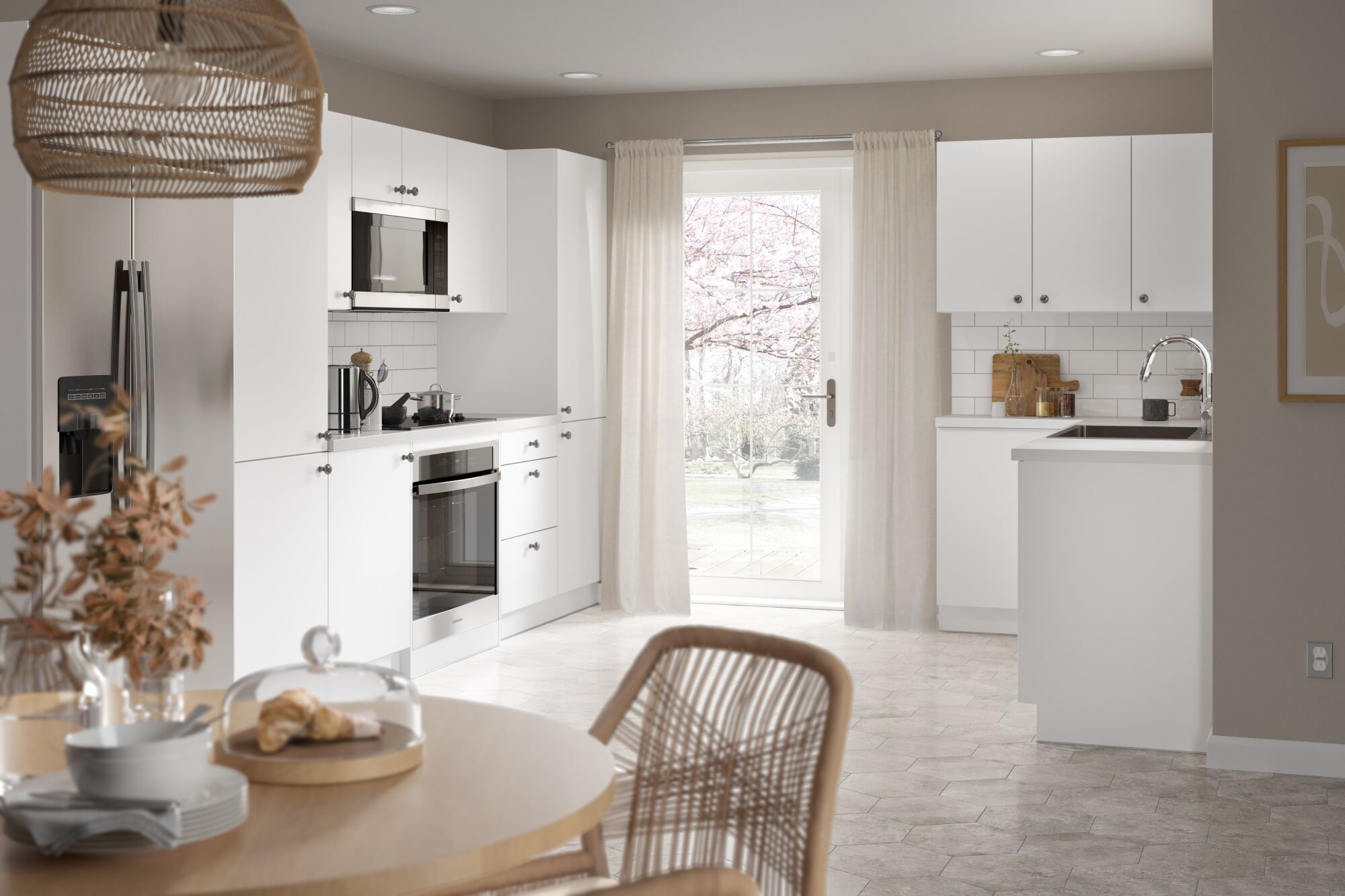 Slab Kitchen in White