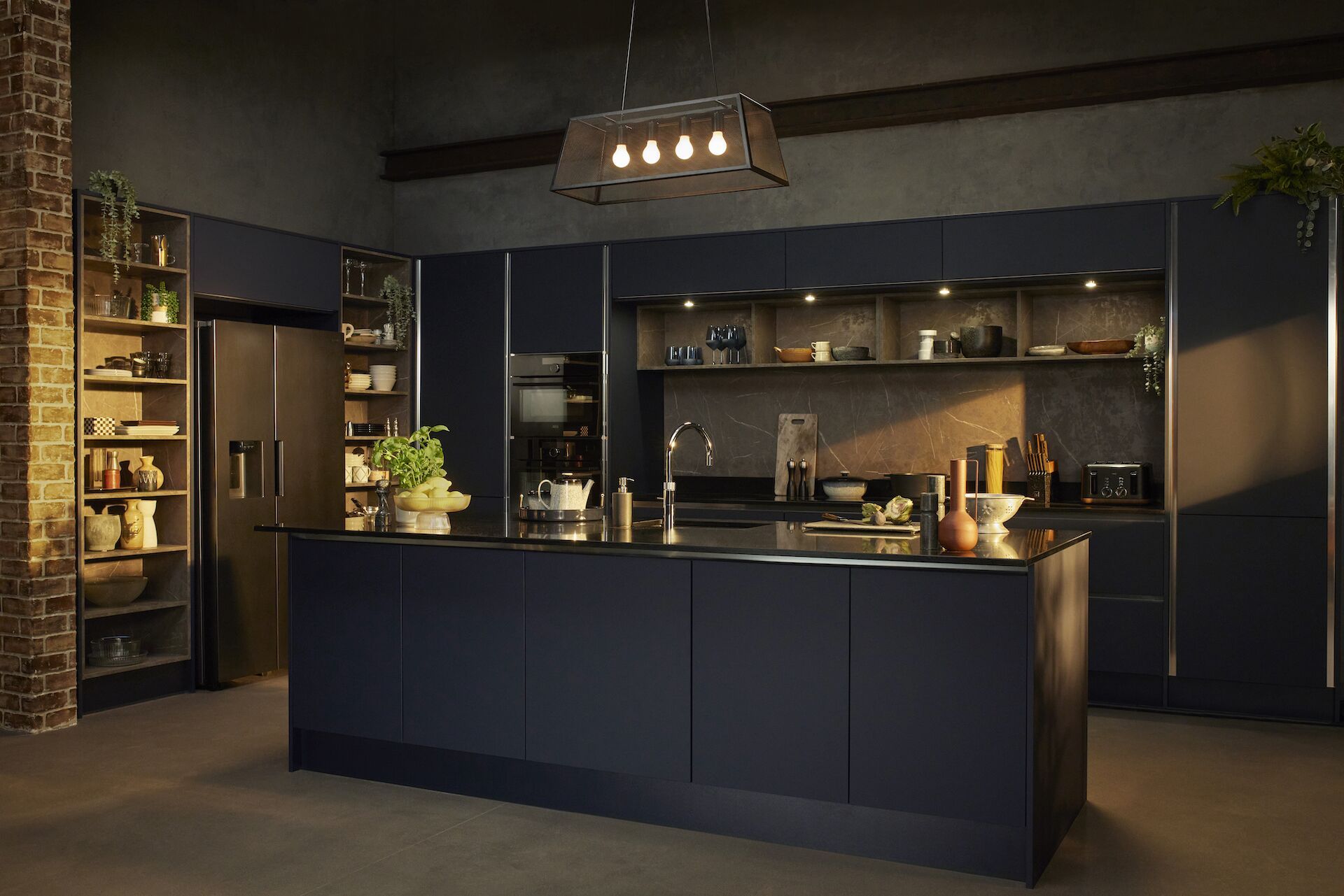 Milano Ultra Kitchen in Navy Blue