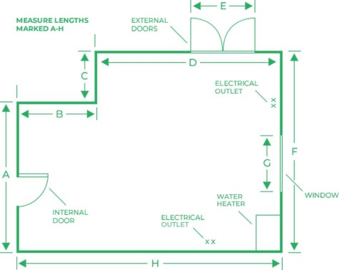 Diagram 1 - the floor plan